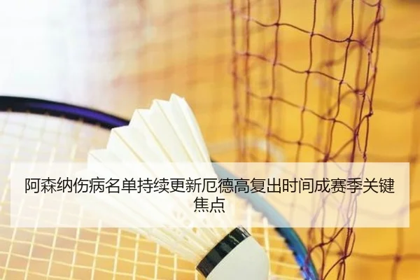 阿森纳伤病名单持续更新厄德高复出时间成赛季关键焦点